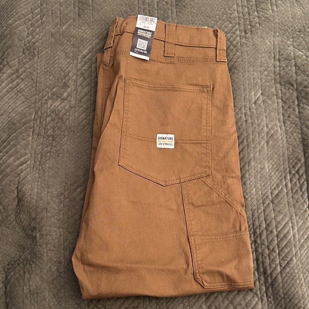 Signature by Levi Strauss Men's Workware Pants - Brown